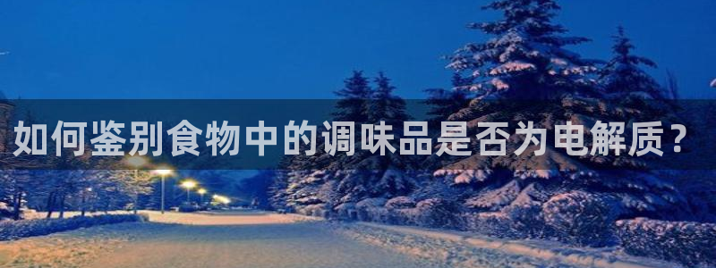 威九国际空降服务女演员名字：如何鉴别食物中的调味品是否为电解